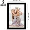 Americanflat Picture Frame - Modern Design, Shatter-Resistant Glass, Dual Sawtooth Hangers, Ideal for Home and Office Decor (2 Pack)
